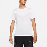 Nike Dri-fit Run Division Rise 365 Solid Color Round Neck Reflective Short Sleeve White DD6046-100