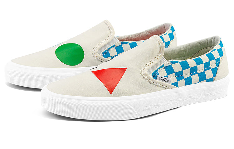 Vans MOCA x Classic Slip-On 'Checkerboard - Cyan' VN000XG88MY
