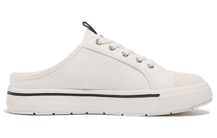 FILA Coat Light Mules Low Tops Skateboarding Shoes Unisex White Version 1TM01782E_100
