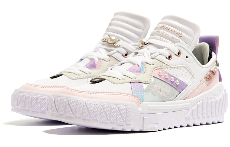 (WMNS) Li-Ning 001 Unblock Blossom 'White Light Grey' AGCR346-2