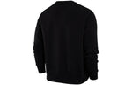 Nike NBA Courtside Brooklyn Nets Basketball Training Sports Printing Fleece Round Neck Pullover Black DH9429-010