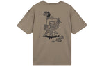 Men's Nike Cartoon Printing Round Neck Short Sleeve Olive Grey T-Shirt DR8915-040