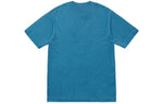 Supreme SS18 Overdyed Pocket Tee Washed Dark Blue Logo Tee SUP-SS18-144
