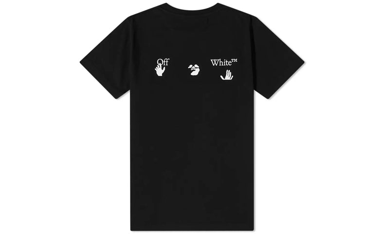 Off-White FW20 Logo Print Crew Neck Short Sleeve OMAA027E20JER0021001