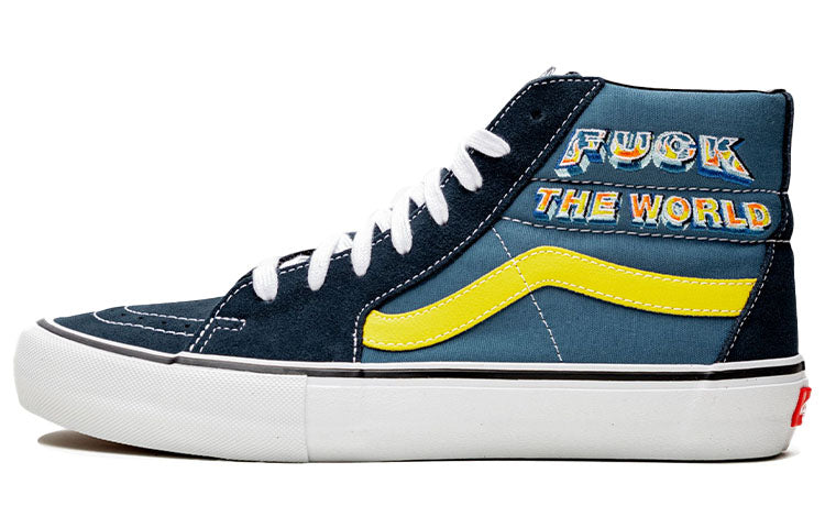 Vans Supreme x SK8-HI 'Fuck The World - Navy' VN0A45JDSY2