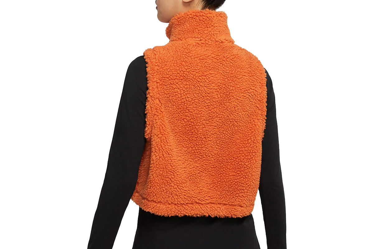 (WMNS) Nike Athleisure Casual Sports Stay Warm Stand Collar Vest Earthy Yellow DH1092-816