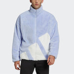 Men's adidas Contrasting Colors Large Logo Jacket Light Purple HI1201