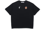 Off-White Apple Printing Arrow Short Sleeve Loose Fit Black OMAA038S21JER0151025