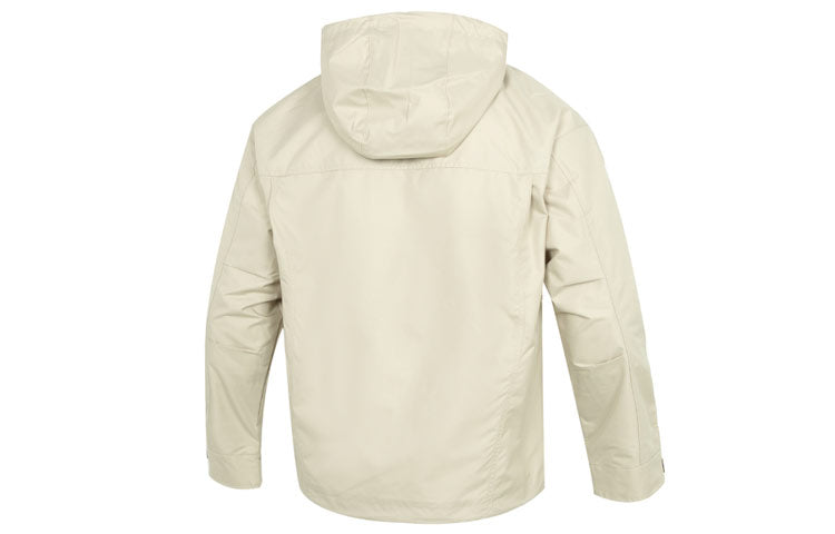 Men's adidas U Util Wb3 Stripe Athleisure Casual Sports Hooded Jacket Khaki HM3820