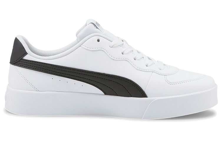 (WMNS) PUMA Skye Clean Casual Board Shoes White/Black 380147-04
