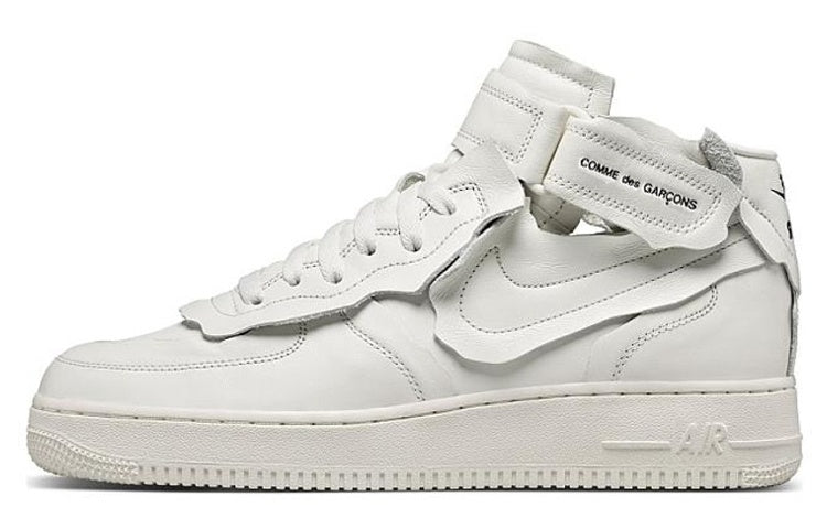 Nike x COMME des GARCONS Air Force 1 Mid 'Triple White' DC3601-100