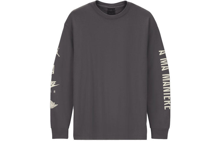 Air Jordan x A Ma Maniere Long Sleeves T-Shirt Asia Sizing 'Grey' CV3449-099