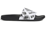 adidas Adilette Comfort Slide 'All Over Logos - White' FZ1751