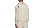 adidas originals Lapel Solid Color Sports Yellow White Jacket HI6011