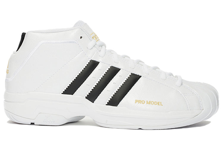 adidas Pro Model 2G Basketball Shoes 'White Black' FV8049