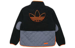 adidas originals Big Trfl Sherpa Stitching Lamb Wool Casual Sports Jacket Men's Black H09361
