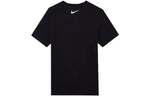 Men's Nike Printing Large Logo Casual Round Neck Short Sleeve Black T-Shirt DV3188-010