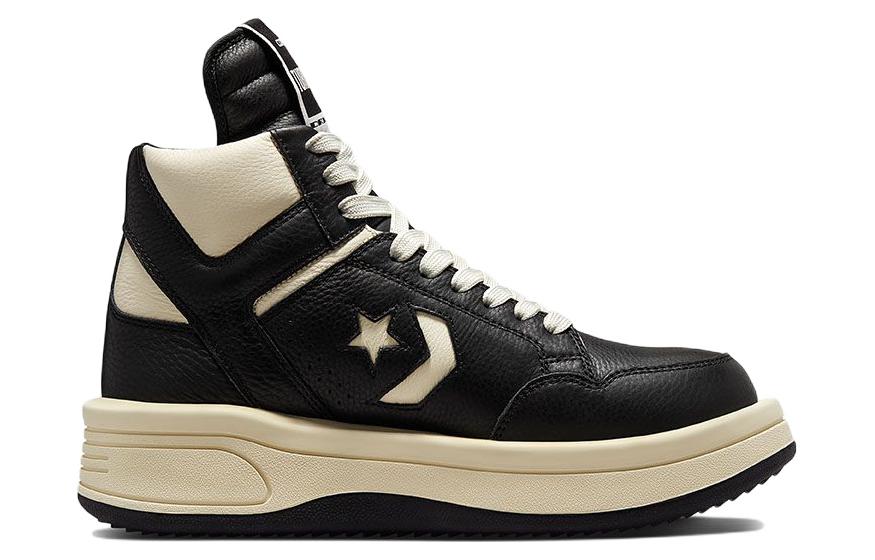 Converse Rick Owens x TURBOWPN Mid 'Black Cloud Cream' A03945C