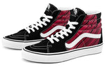Vans SK8-Hi Retro Casual Skate Shoes Unisex Black Red VN0A4U3C2C5
