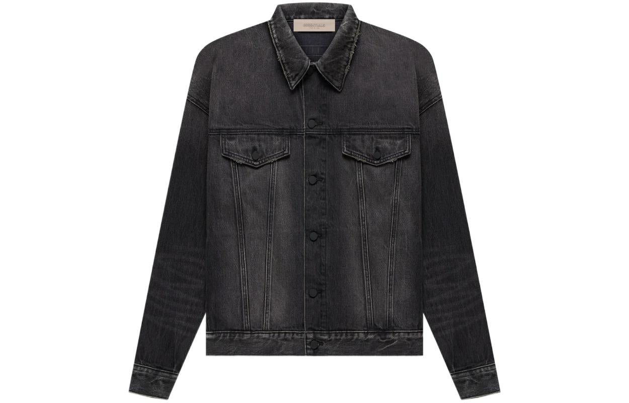 Fear of God Essentials SS22 Denim Jacket 'Black' FOG-SS22-291