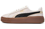 (WMNS) PUMA Platform Skate Shoes 'Cream Black Brown' 395225-03