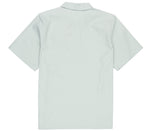 Men's Nike Half Zipper Solid Color Short Sleeve Aqua Blue Polo Shirt DM5284-017
