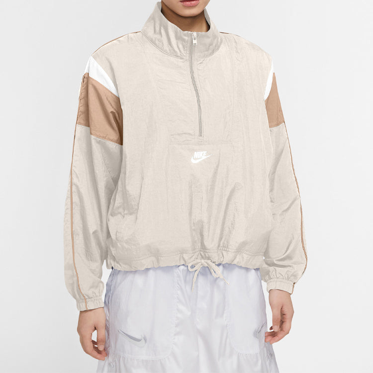 (WMNS) Nike SPORTSWEAR HERITAGE Jacket Light ivory CJ2362-110