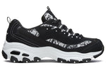 (WMNS) Skechers D'Lites 1.0 Running Shoes Black/White 99999825-BLK