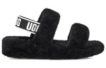 (WMNS) UGG Oh Yeah Thick Sole Sandals Black 1107953-BLK