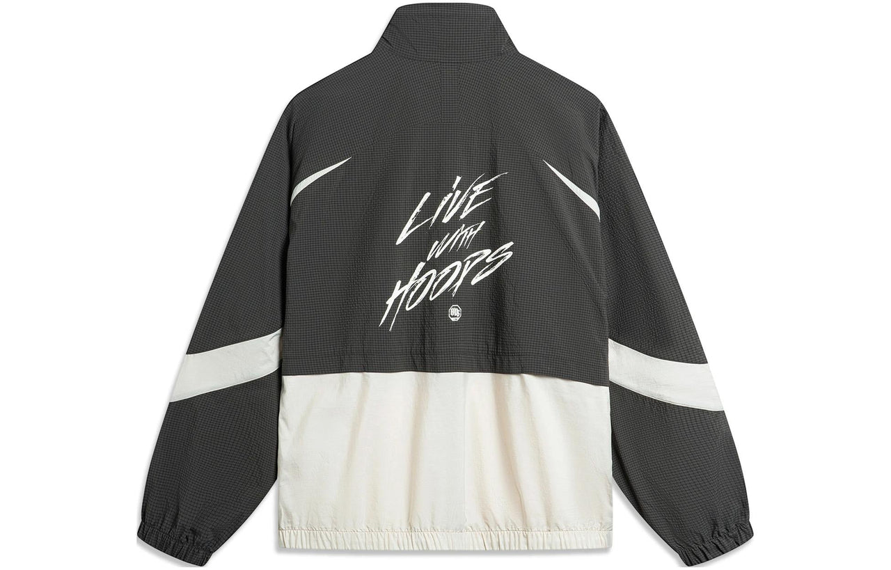 Li-Ning BadFive Graphic Jacket 'Grey White' AFDU419-6