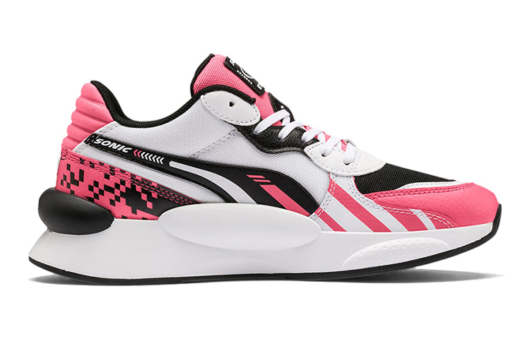 (GS) Sonic x PUMA Rs 9.8 Low Running Shoes Black/White/Pink 372339-02