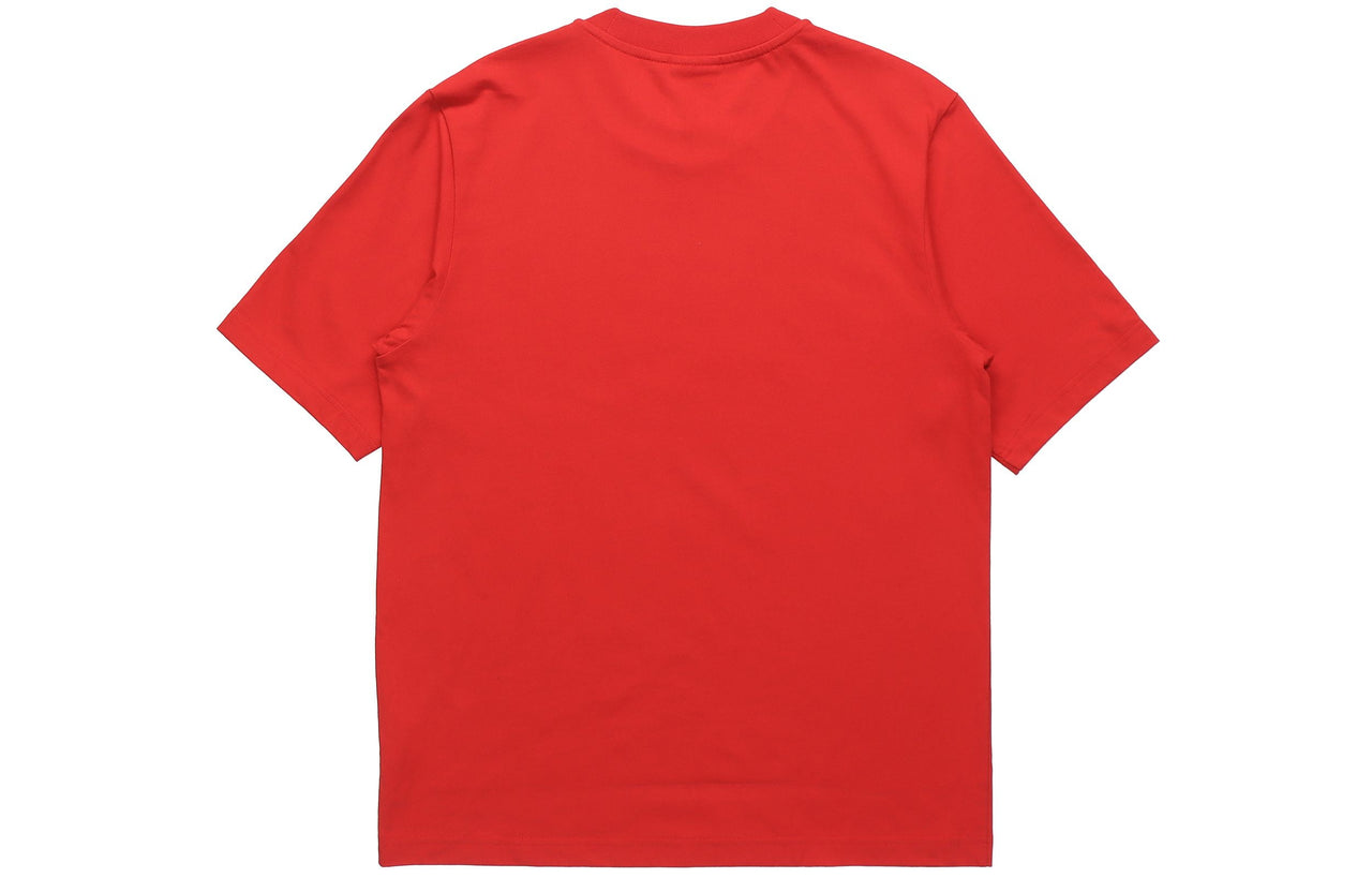 adidas originals Logo Loose Short Sleeve Red FM3796