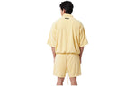 Fear of God Essentials Halfzip 3 Short Sleeve Boxy Polo T-Shirt 'Yellow' 125BT224092F