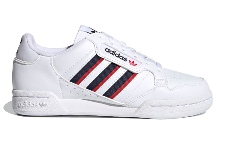 (GS) adidas Continental 80 Stripes J 'White Red Blue' FX6088