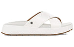 (WMNS) UGG Emily Patent Leather Shoe Slipper White 1107896-WHT