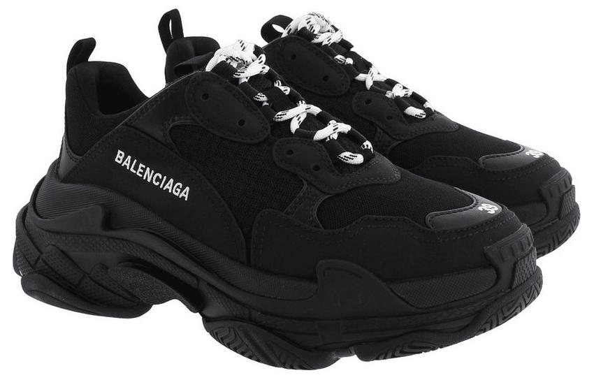 (WMNS) Balenciaga Triple S 'Black' 2019 524036W09O11000