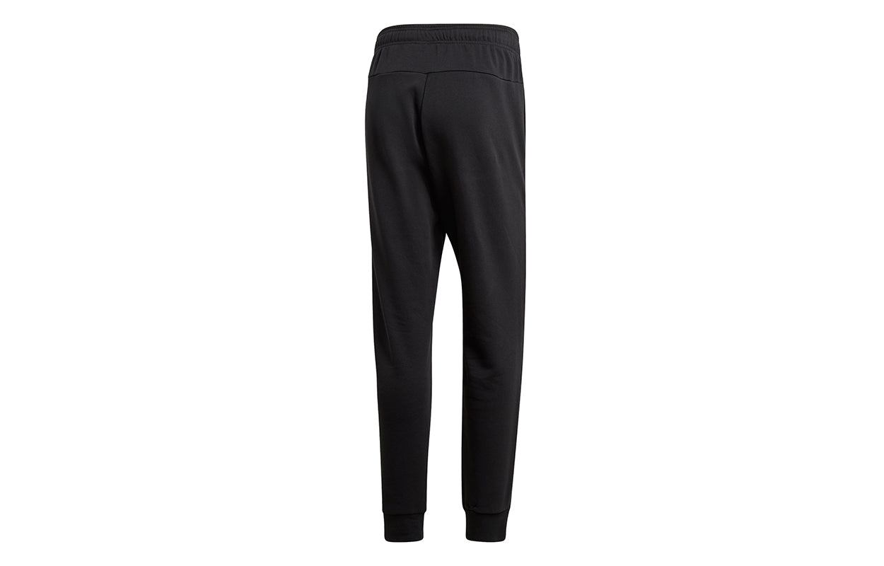 adidas E Pln T Pnt Fl Solid Color Bundle Feet Casual Sports Pants Black DU0372