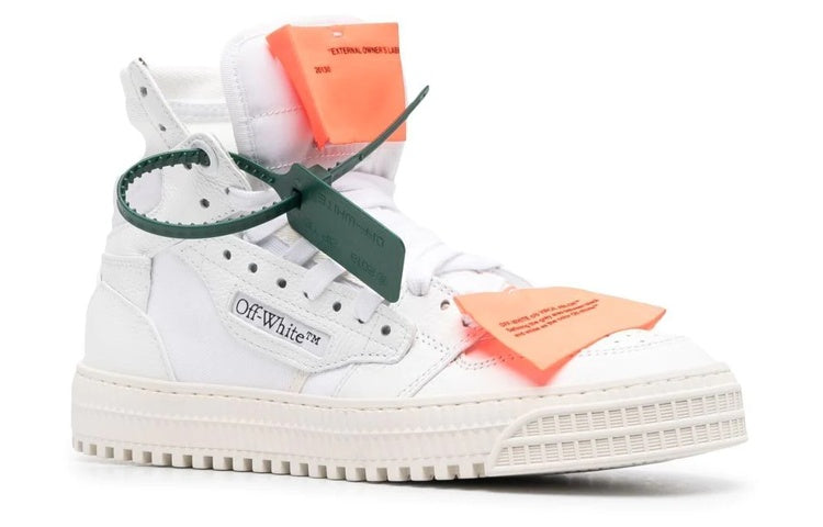 (WMNS) Off-White Off Court 3.0 Leather Canvas Sneaker 'White Orange' OWIA112C99LEA0020120