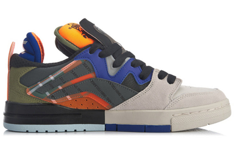 Li-Ning Classic Skateboarding Low x Xlarge 'Grey Orange' AGCQ383-1