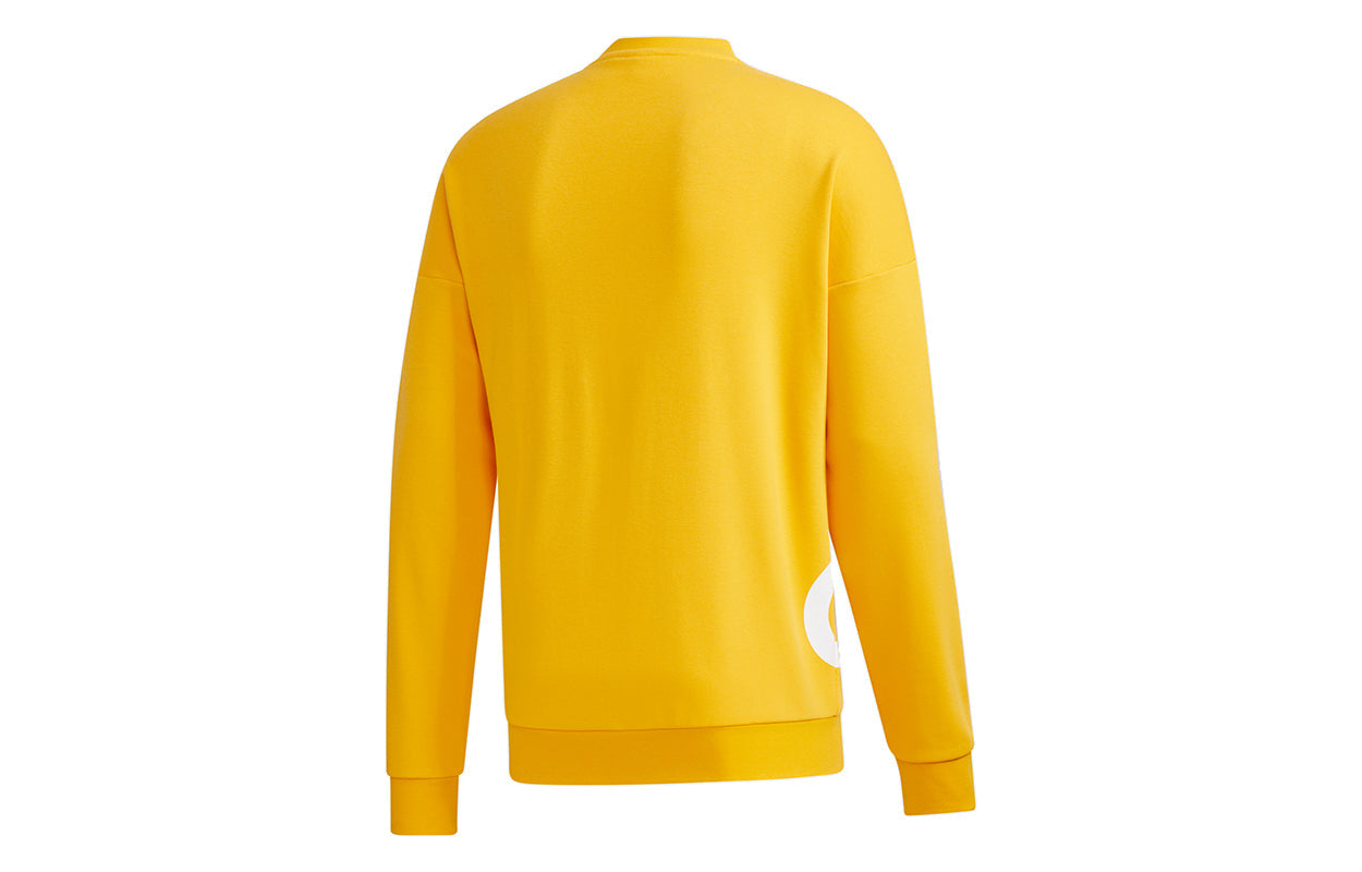 adidas M FAV BL SWT Round Neck Athleisure Casual Sports Pullover Gold Color GK0619
