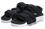 (WMNS) adidas Adilette Sandal Beach Sports White Sandals 'Black White' S75382