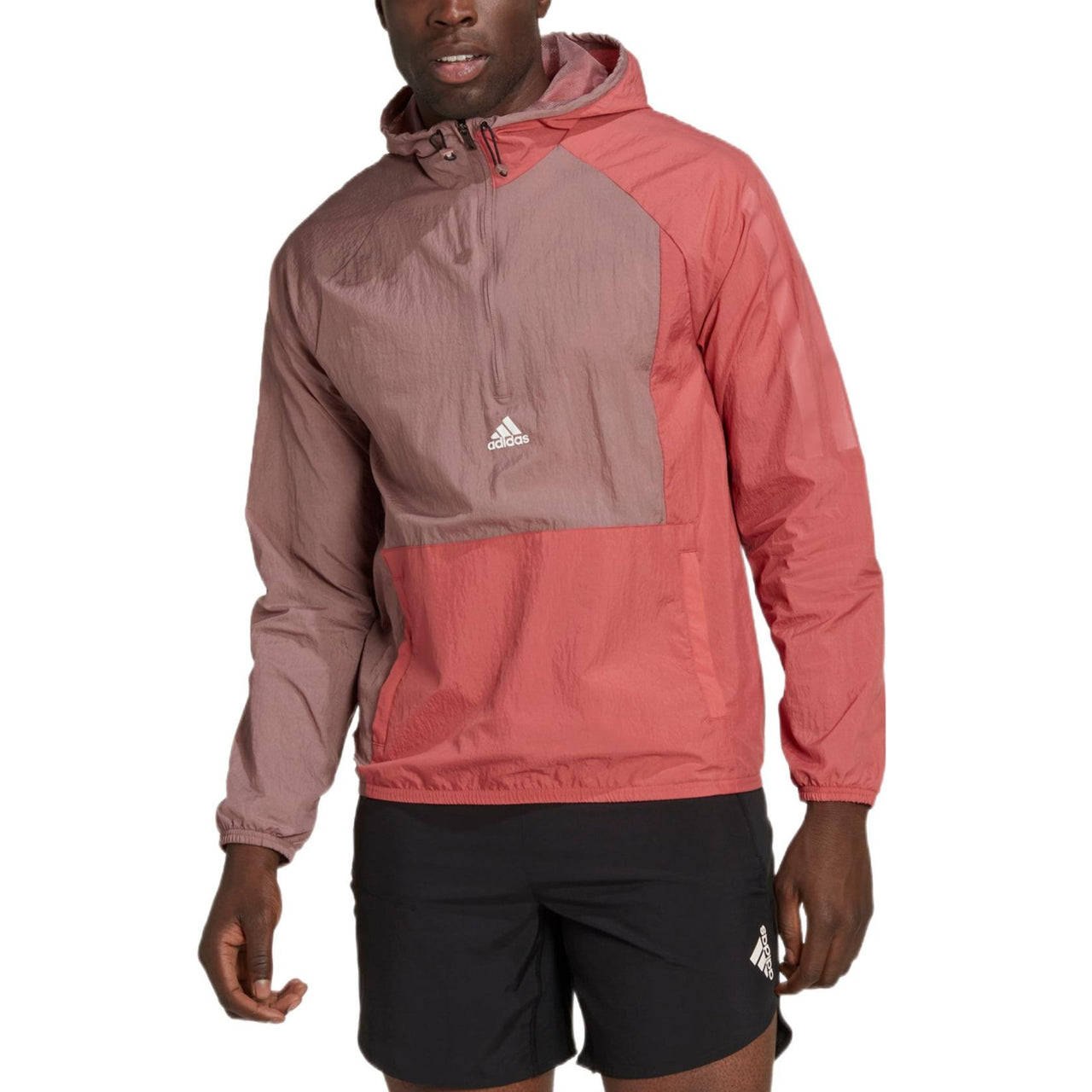 adidas Colorblock Sports Gym Hooded Jacket Pink HZ9708