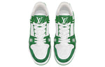 LOUIS VUITTON LV Trainers 'White with Green Monogram' 1A9JI1