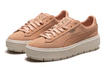 (WMNS) PUMA Suede Platfrom Animal Orange/Pink 367814-03