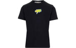 Off-White FW22 Back Logo Printing Round Neck Short Sleeve Slim Fit Version Black OMAA027F22JER0071070