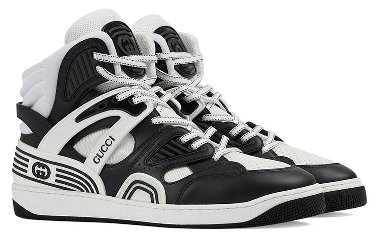Gucci Basket High 'Black White' 673087-2SH80-1064