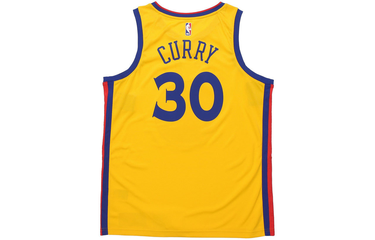 Nike NBA 30 golden state warriors stephen curry Jersey Yellow 912101-728