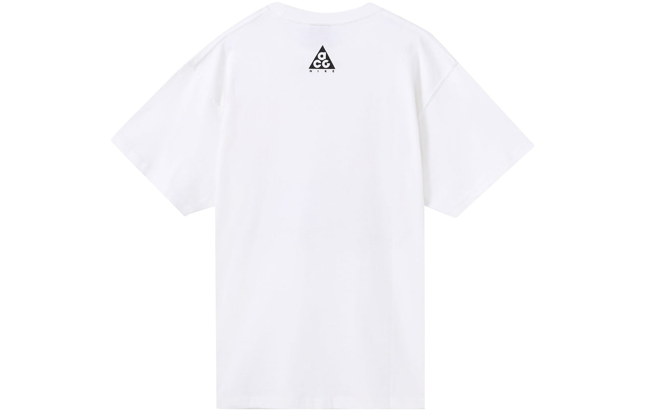 Nike ACG Alphabet Printing Athleisure Casual Sports Short Sleeve White CV7550-100