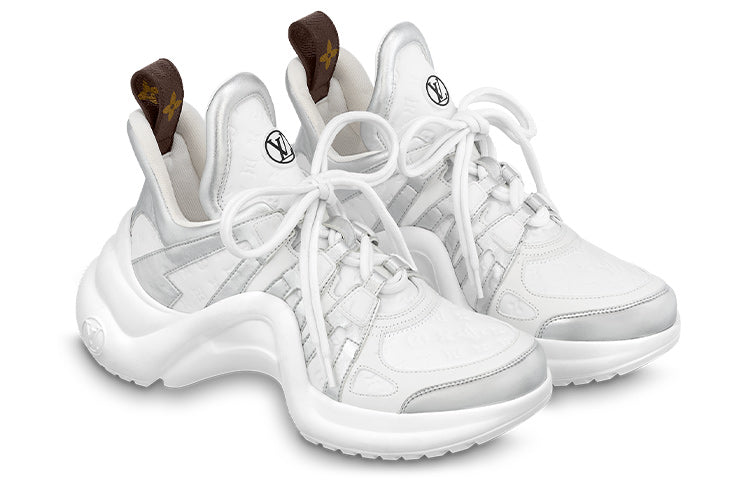 (WMNS) LOUIS VUITTON LV Archlight Sneakers 'White Mini Monogram Silver' 1ABVFL