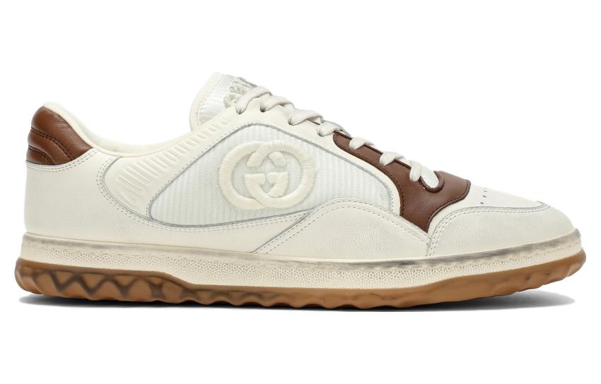 Gucci MAC80 Sneaker 'Off White Brown' 741656-AAB79-9155